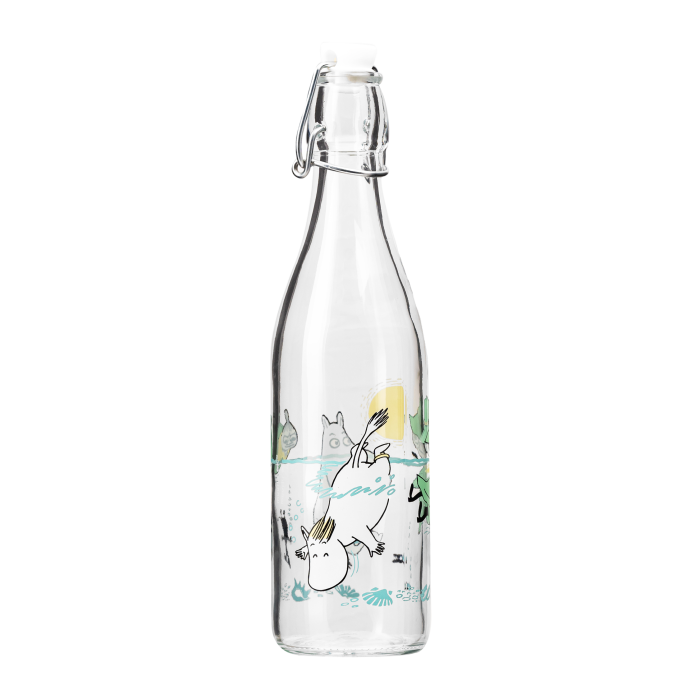 Muurla Moomin Fun in the water, glass bottle 0,5L 774-050-07, 6416114968329_3.png