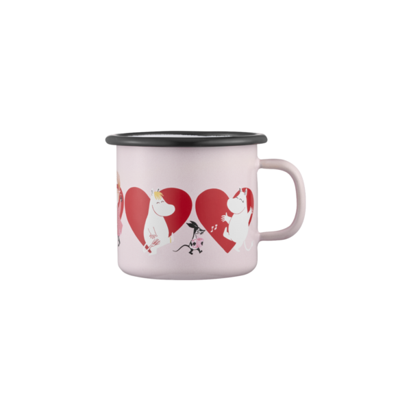 Muumi emailkruus Heart 2,5dl