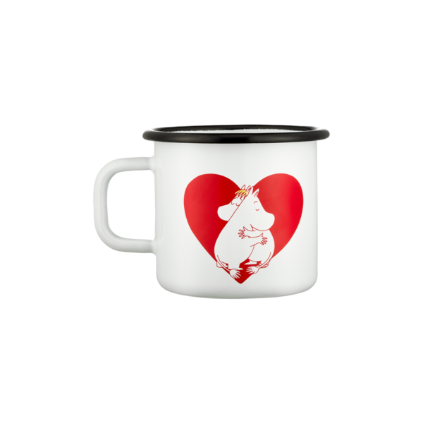 Muumi emailkruus Heart 3,7dl