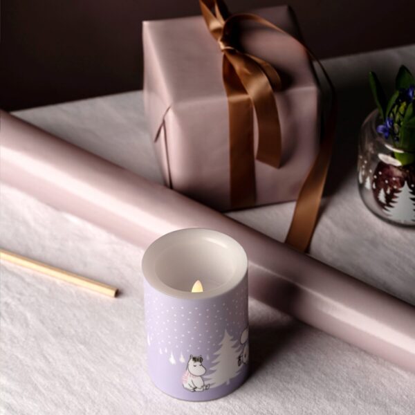 LED-küünal MUUMI Snowfall 10cm